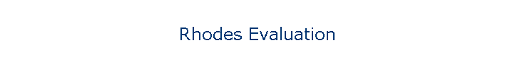 Rhodes Evaluation